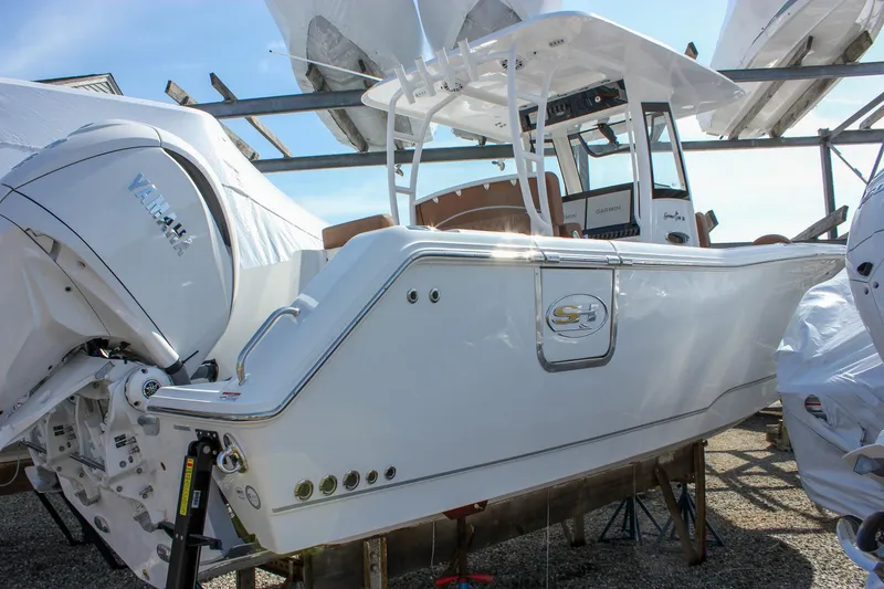 Slide: The Image of 2025 Sea Hunt Gamefish 28 Forward Seating boat with Yamaha outboard engine. - 16