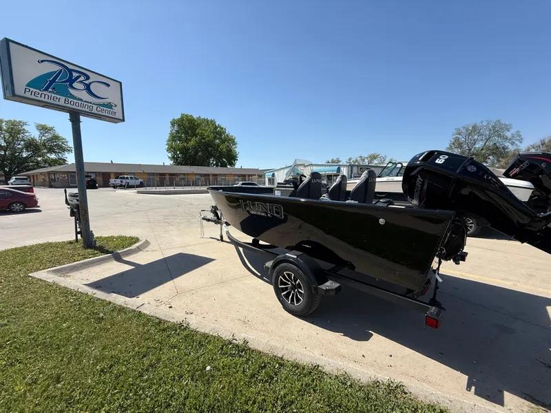 Slide: The Image of 2025 Lund 1650 Rebel XL SS boat on trailer at Premier Boating Center. - 3
