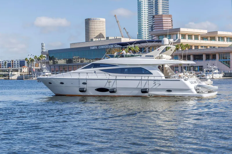 Slide: The Image of 2009 Uniesse 65 MY yacht cruising near Tampa Convention Center. - 6