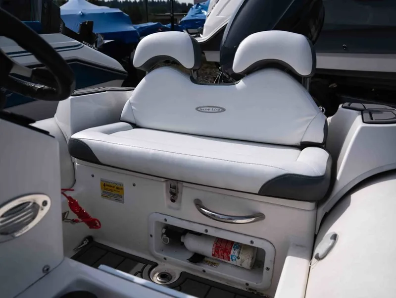Slide: The Image of Zodiac Yachtline 360 2024 seating area with fire extinguisher. - 12