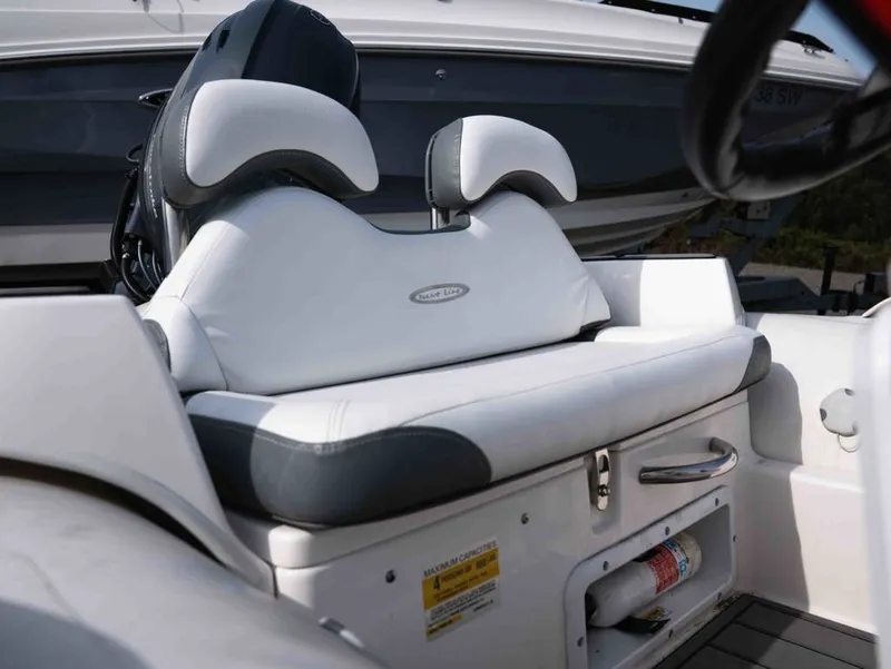 Slide: The Image of Zodiac Yachtline 360 2024, luxurious seating area with white upholstery. - 13