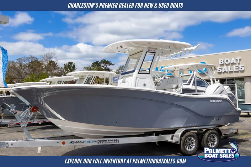 The Image of 2025 Sea Fox 228 Commander boat on trailer at Palmetto Boat Sales. - 0