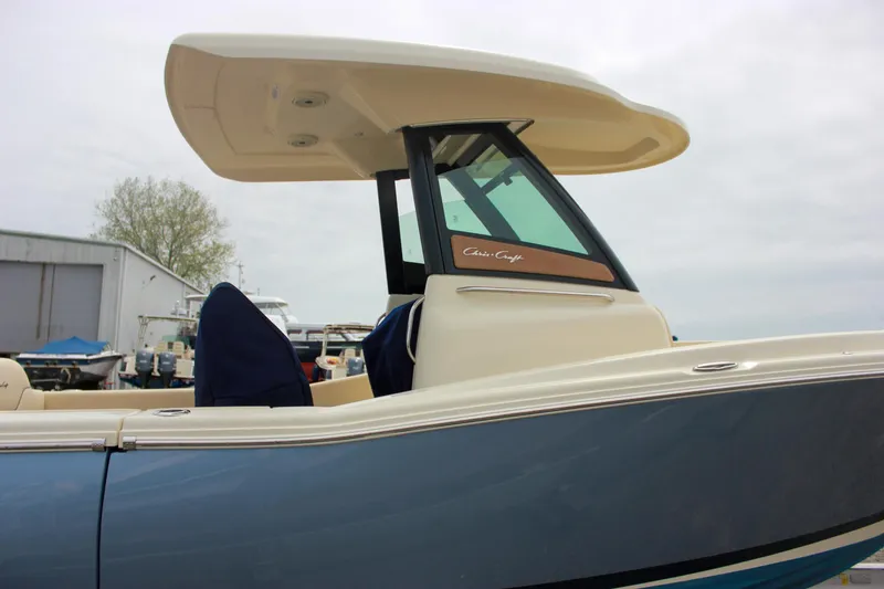 Slide: The Image of 2024 Chris-Craft Catalina 24 boat with sleek design and modern features. - 46