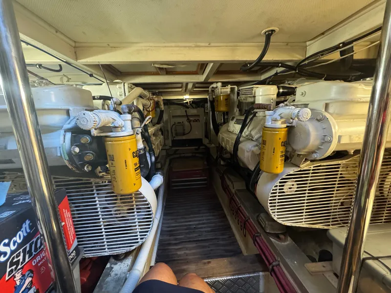 Slide: The Image of Engine room of the 2000 Grand Banks 42 Classic. - 47