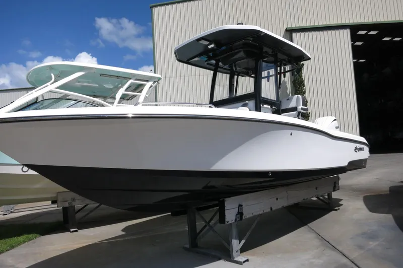Slide: The Image of 2024 Crevalle 26 HCO boat on display, featuring sleek design and modern features. - 0