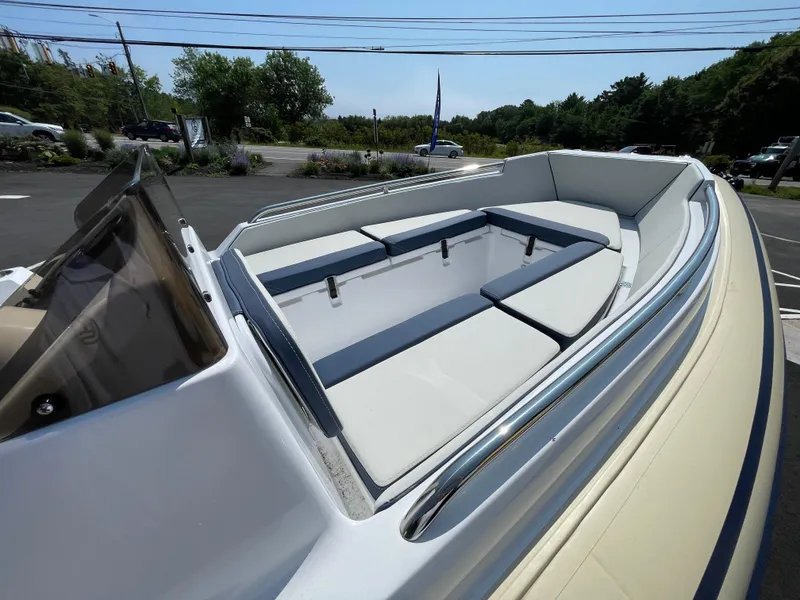 Slide: The Image of 2025 AB Inflatables Nautilus 17 DLX boat with spacious seating and sleek design. - 22