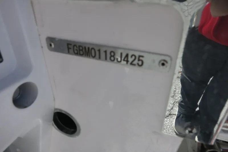 Slide: The Image of 2025 Chaparral 280 OSX Bowrider hull identification number plate. - 15