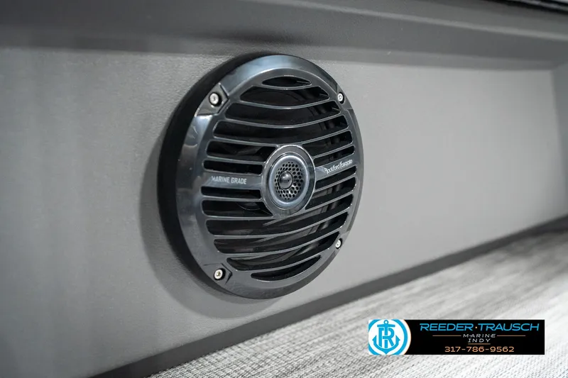 Slide: The Image of Speaker on 2025 Bennington 22 SSB boat, featuring marine-grade design. - 44