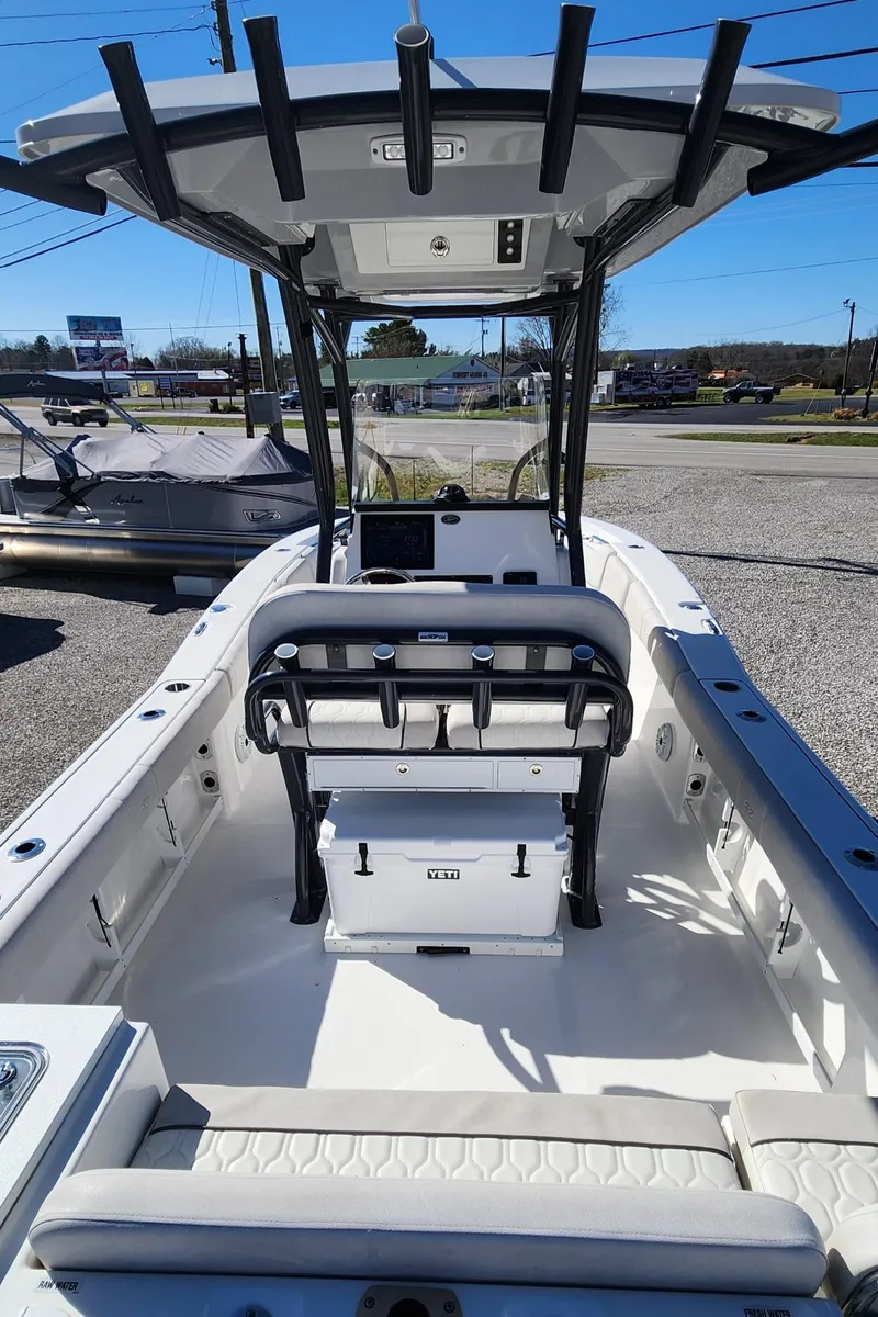 Slide: The Image of 2021 Sea Fox 248 Commander boat with T-top and spacious seating. - 5