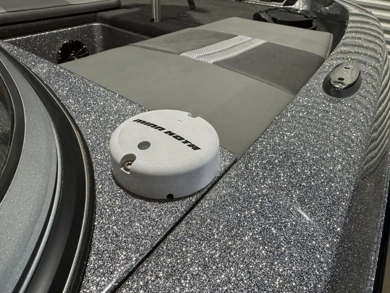 Slide: The Image of 2018 Ranger 212LS boat interior with glitter finish and Minn Kota accessory. - 26