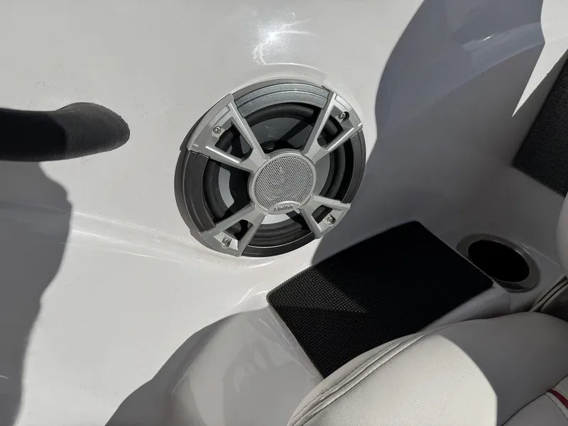Slide: The Image of Speaker system in 2018 Nitro Z19 Sport boat interior. - 31
