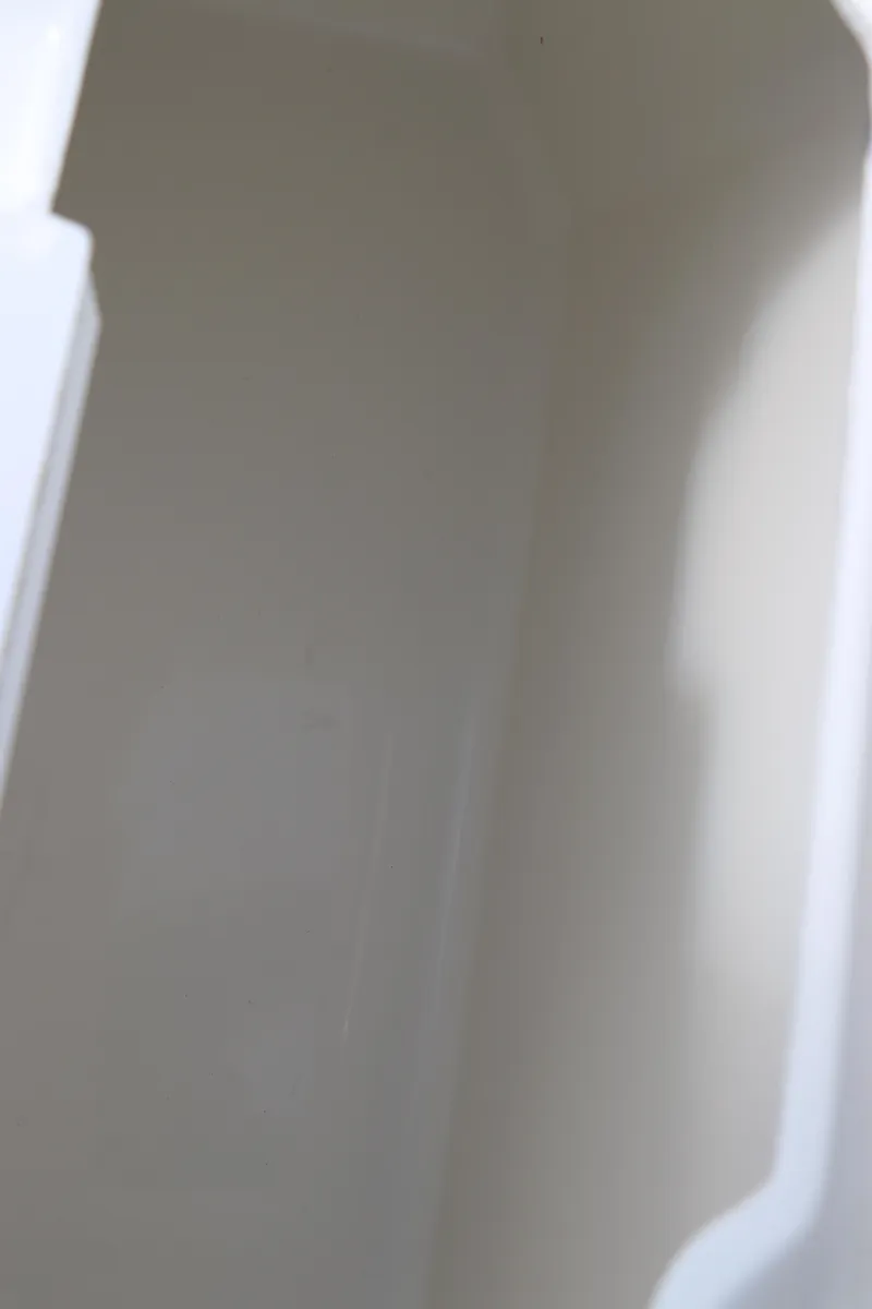 Slide: The Image of Interior view of 2025 Nimbus Tender 8 boat, showcasing sleek design and smooth surfaces. - 15