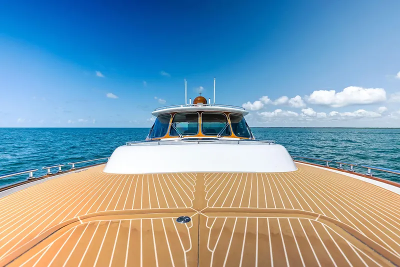 Slide: The Image of 2019 Zeelander 55 yacht on open sea with clear blue sky. - 25