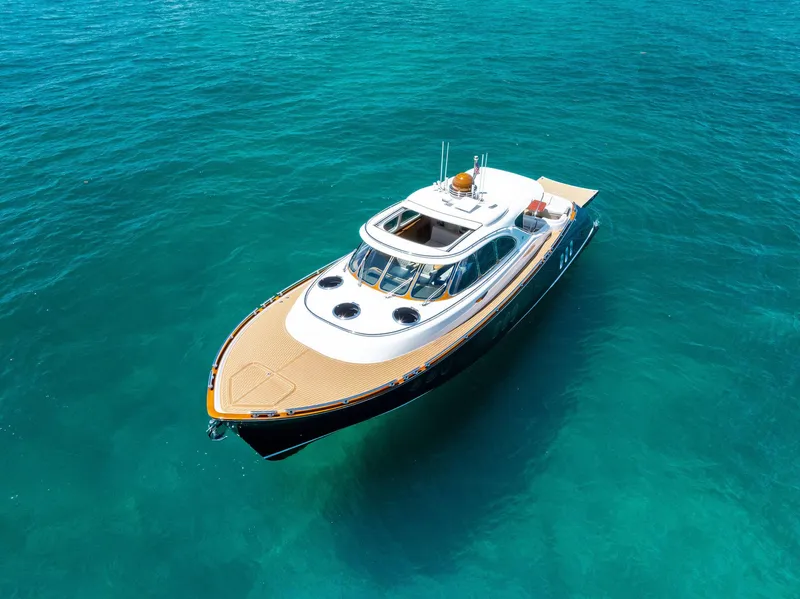 Slide: The Image of Luxurious 2019 Zeelander 55 yacht on clear turquoise water. - 9