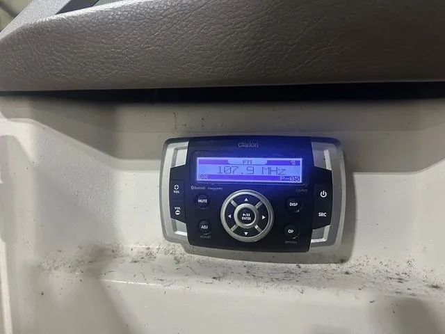 Slide: The Image of Boat stereo system in a 2017 Chaparral 246 SSi, tuned to 107.9 MHz FM. - 8