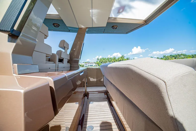 Slide: The Image of Carbon Fiber Galley Behind Helm Seats - 28