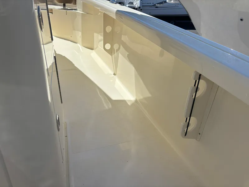Slide: The Image of 2025 Scout 261 XSS boat interior, showcasing sleek design and modern features. - 19