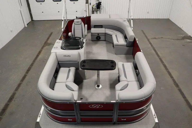 Slide: The Image of 2025 Bentley Pontoons 200 CRUISE interior with spacious seating and modern design. - 6
