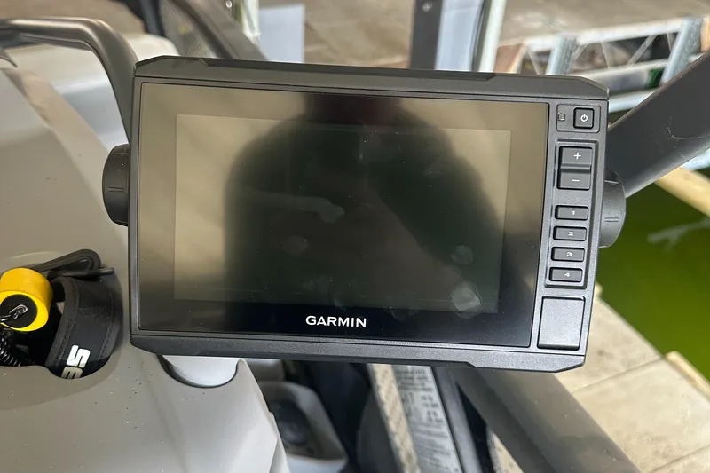 Slide: The Image of Garmin display on 2022 Sea-Doo Switch Cruise 18 dashboard, showing control interface. - 6