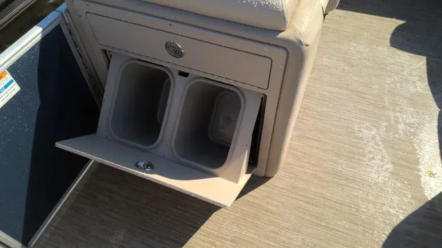 Slide: The Image of Interior storage compartment on 2025 Godfrey Pontoons Sweetwater 2086 SB boat. - 17