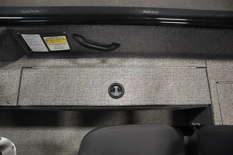 Slide: The Image of 2023 Tracker V16 Pro Guide WT boat interior storage compartment. - 39