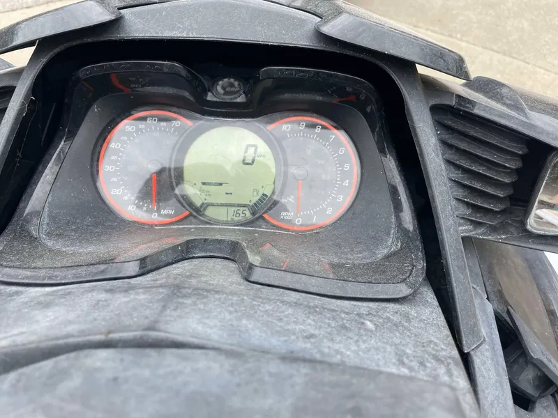 Slide: The Image of Dashboard of a 2015 Sea-Doo Wake Pro 215, showing speedometer and digital display. - 5