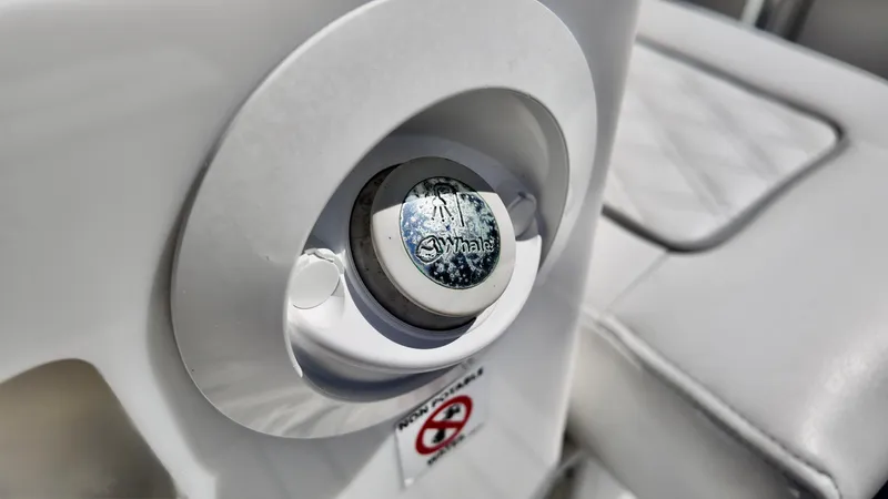 Slide: The Image of 2025 Sea Fox 368 Commander boat detail with Whale brand component. - 38