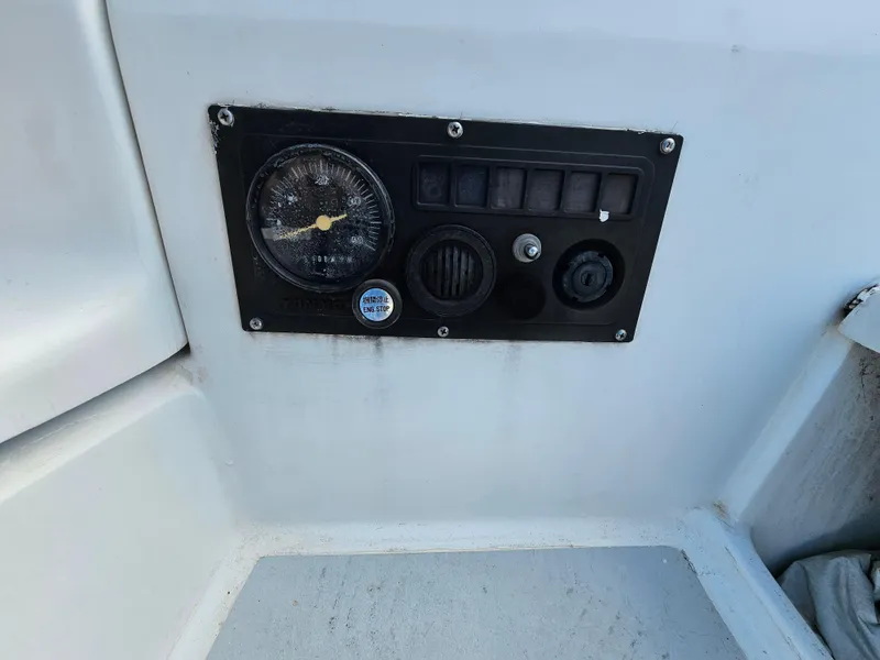 Slide: The Image of Control panel on 1988 Hunter Legend 35 sailboat. - 11
