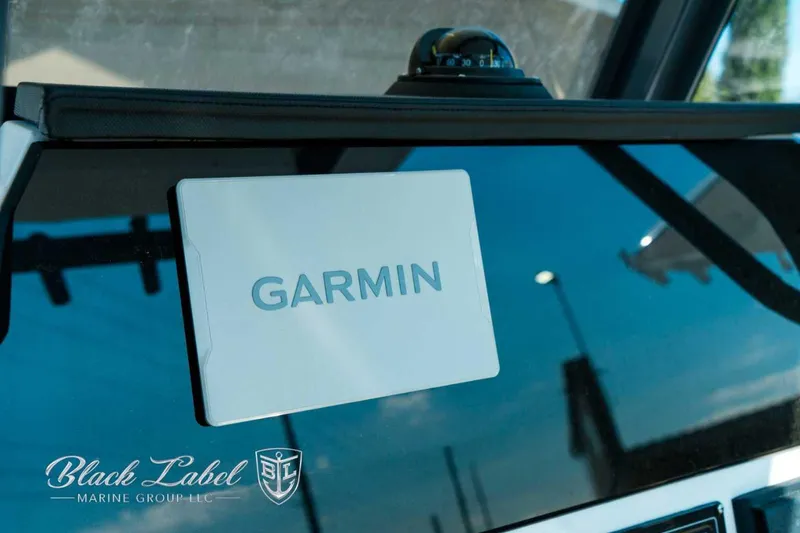 Slide: The Image of Garmin device on 2025 Sea Fox 248 Commander dashboard by Black Label Marine Group. - 16