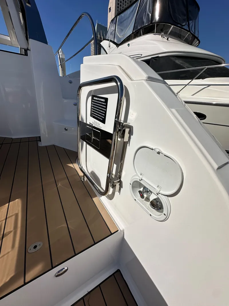 Slide: The Image of 2023 Bavaria SR36 yacht deck with sleek design and modern features. - 20