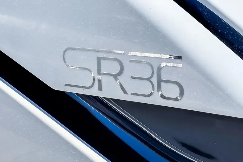 Slide: The Image of 2023 Bavaria SR36 logo on sleek metallic surface. - 5