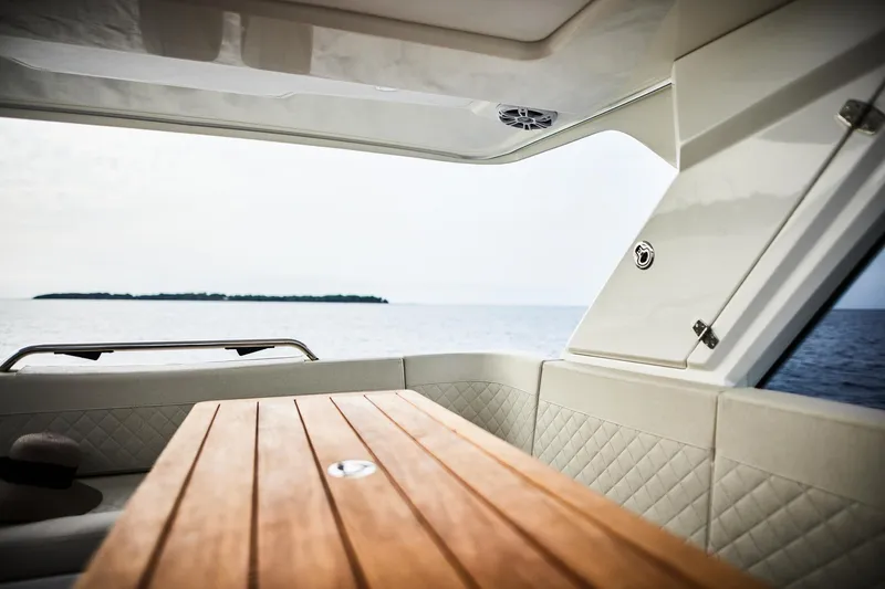 Slide: The Image of Luxurious interior of 2025 Skamander Sorrento yacht with ocean view. - 24