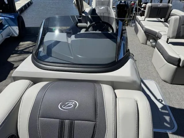 Slide: The Image of 2025 Barletta CORSA 25MA boat interior with sleek seating and modern design. - 22
