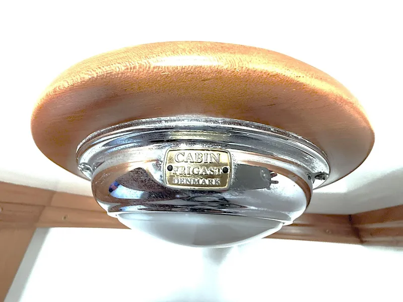 Slide: The Image of Ceiling light fixture in Cabo Rico Pearl Edition, 2000, with wooden and chrome design. - 27