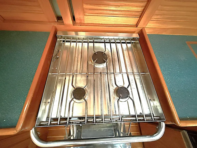 Slide: The Image of Stainless steel stove in Cabo Rico Pearl Edition Anniversary Special yacht, 2000 model. - 29