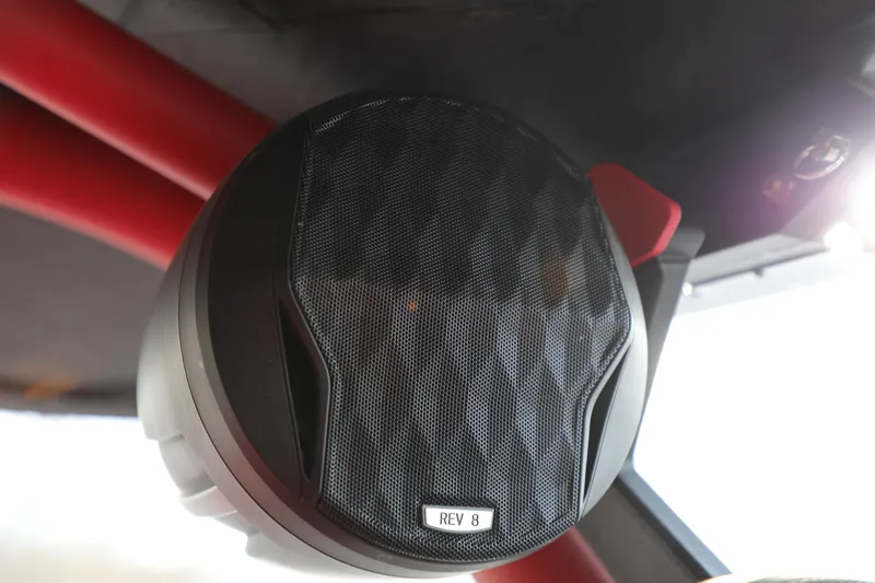 Slide: The Image of Speaker system on 2023 Malibu Wakesetter 22 LSV boat, featuring Rev 8 audio. - 13