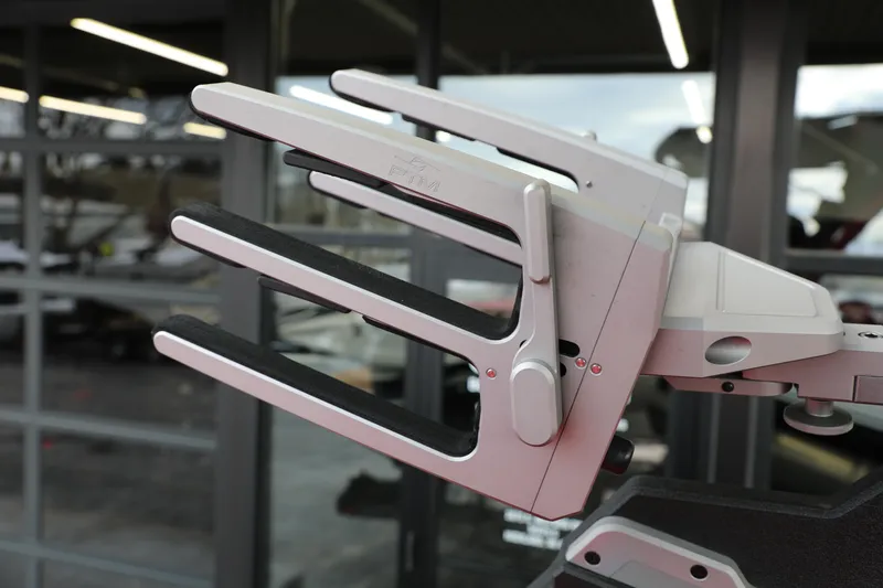 Slide: The Image of 2023 Malibu Wakesetter 22 LSV wakeboard rack, close-up view. - 7