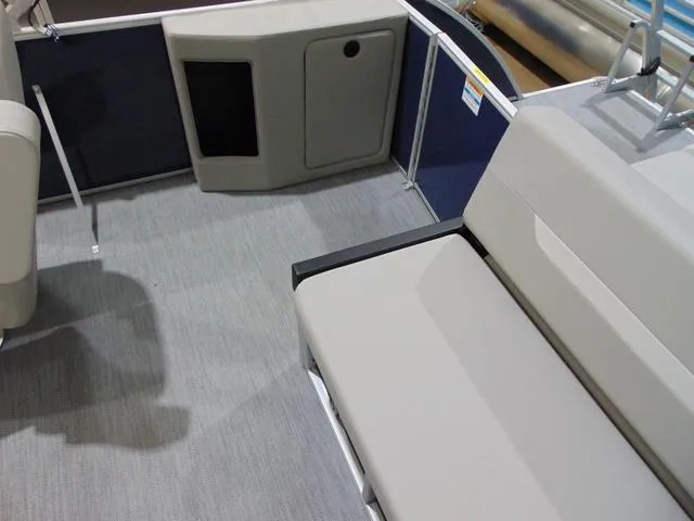 Slide: The Image of Interior of 2025 Godfrey Pontoons Sweetwater 2286 SFL, featuring seating and storage. - 5