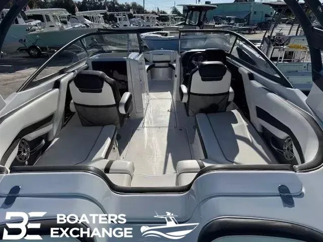 Slide: The Image of 2016 Yamaha Boats 242 LTD S interior with seating, showcased at Boaters Exchange. - 4