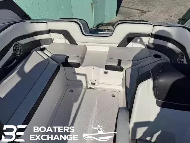 Slide: The Image of 2016 Yamaha Boats 242 LTD S interior seating, featuring sleek design and comfortable upholstery. - 5