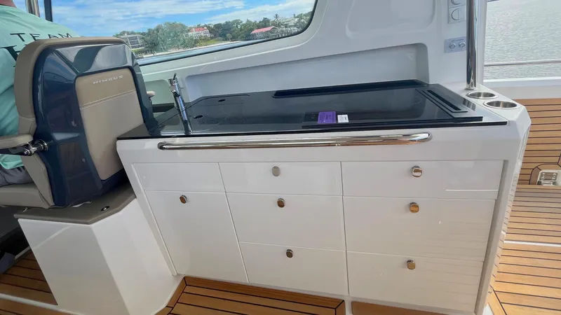 Slide: The Image of 2025 Nimbus Weekender 11 #49 interior with sleek cabinetry and modern design. - 9