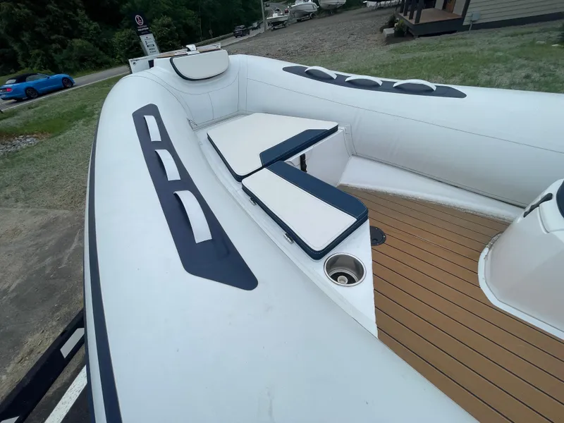 Slide: The Image of 2025 AB Inflatables Alumina 13 ALX boat for sale, displayed outdoors. - 11