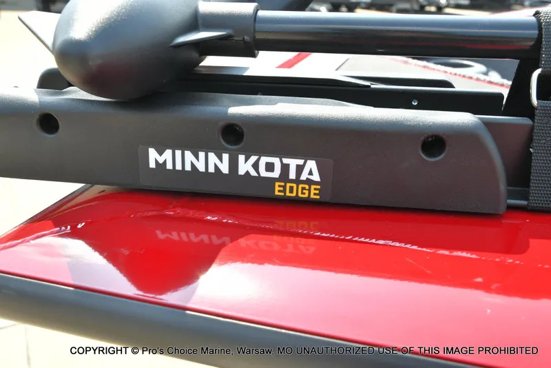 Slide: The Image of Minn Kota Edge motor on 2025 Tracker Pro Team 175 Crappie Edition boat. - 26