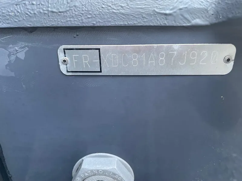 Slide: The Image of 2020 Zodiac Open 6.5 boat identification plate with serial number. - 21