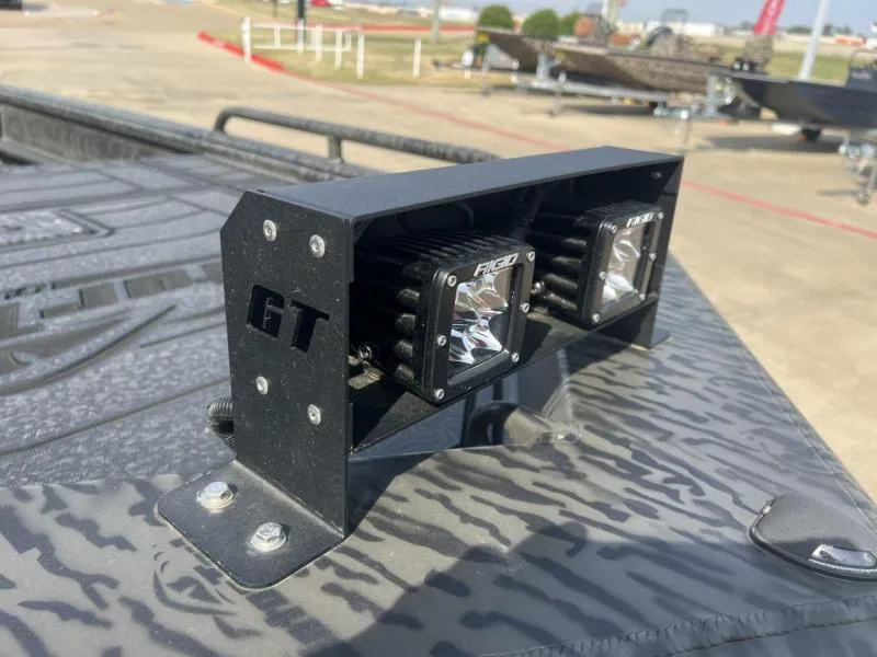 Slide: The Image of Gator Tail 17/50 Savage Series 2025 boat with mounted LED lights. - 9