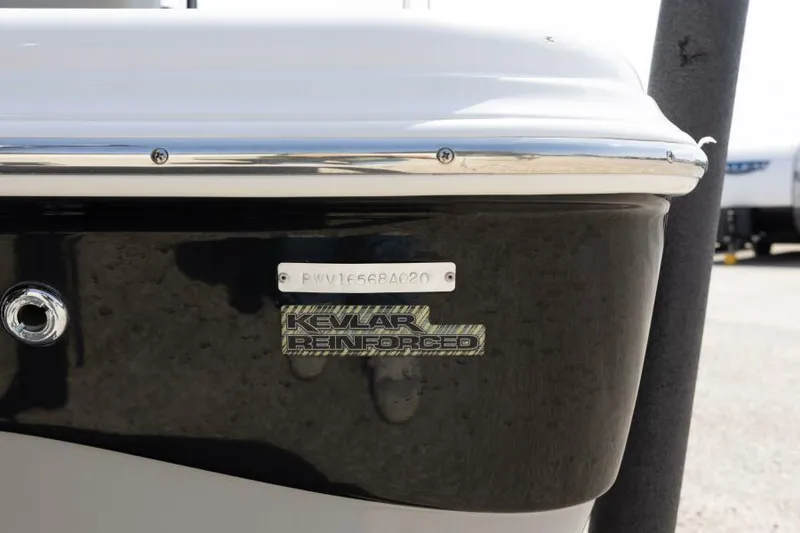 Slide: The Image of 2020 Blue Wave Pure Bay boat with Kevlar reinforced hull detail. - 42