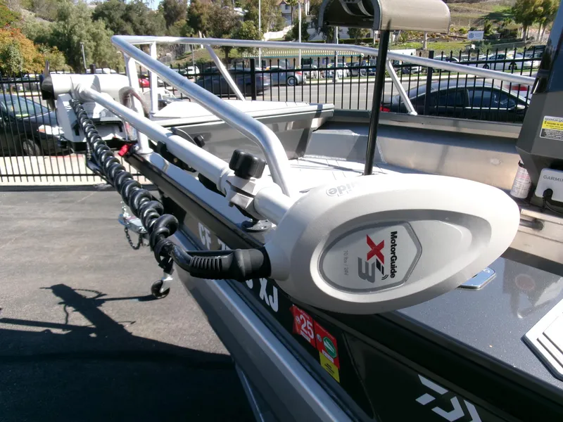 Slide: The Image of 2023 Stabicraft 1550 Frontier Profish boat with Minn Kota trolling motor. - 20