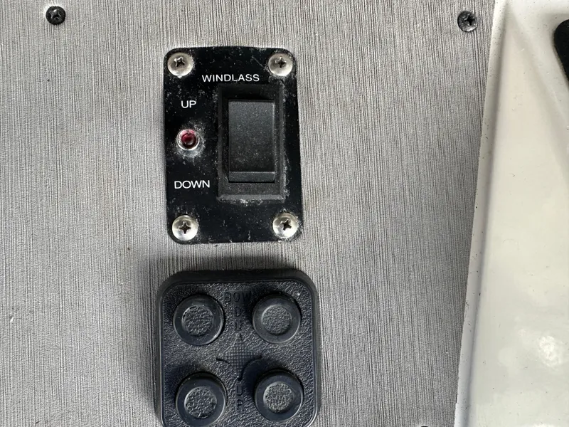 Slide: The Image of Windlass control panel on a 1994 Carver 370 Voyager boat. - 20