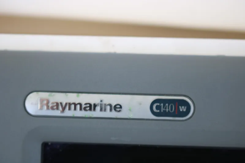 Slide: The Image of Raymarine C140w display on 1999 Ocean Yachts model. - 32