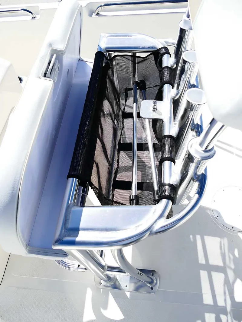 Slide: The Image of Bulls Bay 2200 boat seat with rod holders and storage, 2025 model. - 33